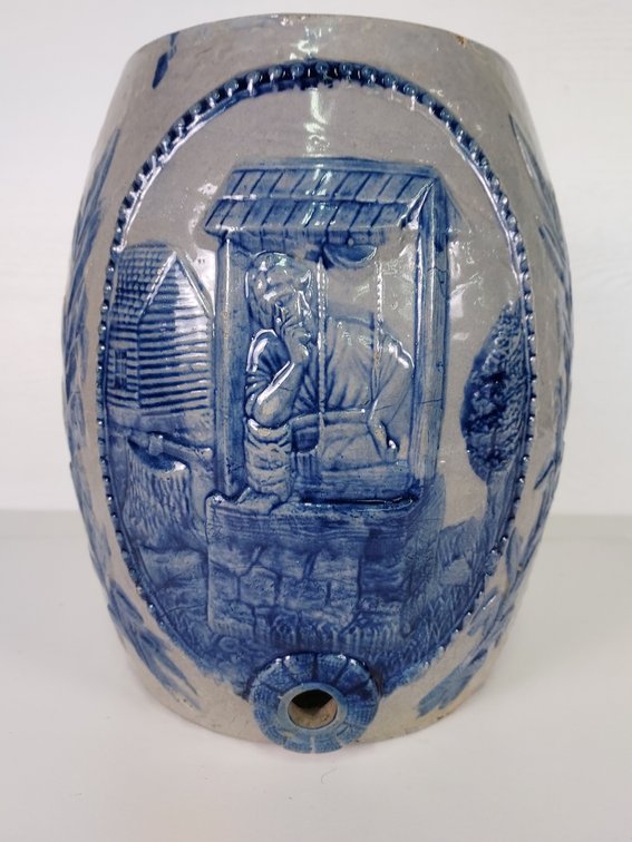 2 Gallon Robinson "Rebecca at the Well" Stoneware Water Cooler