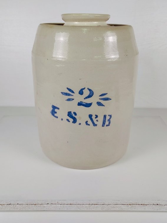 2 Gallon E.S. & B Butter Churn with Lid