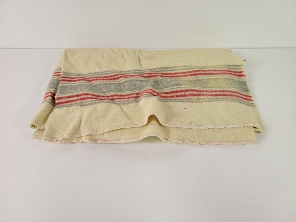 Vintage Wool Throw Blanket