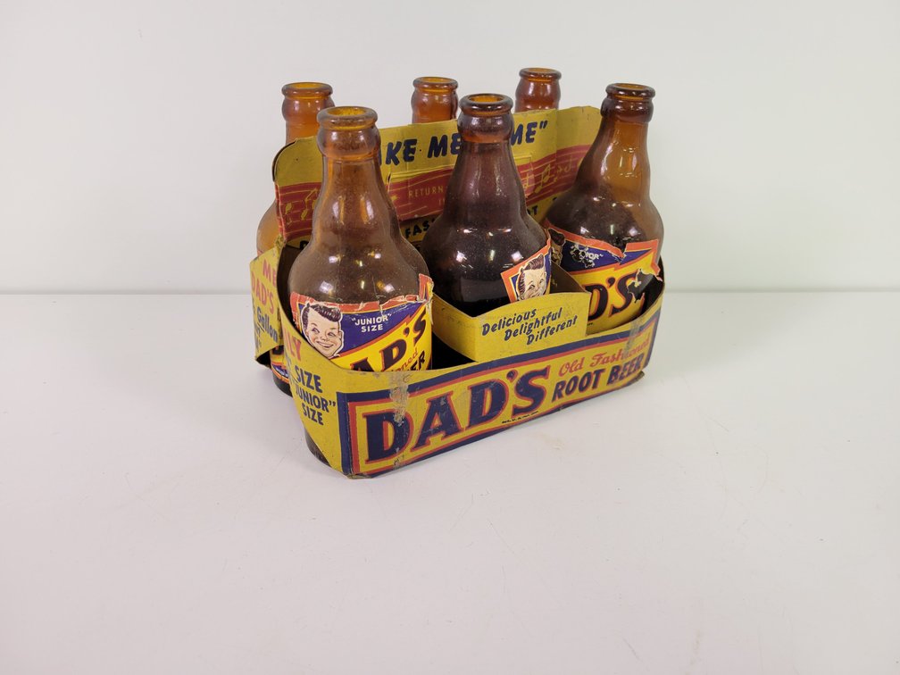 Dad's Root Beer "Junior Size" 6-Pack & Bottles