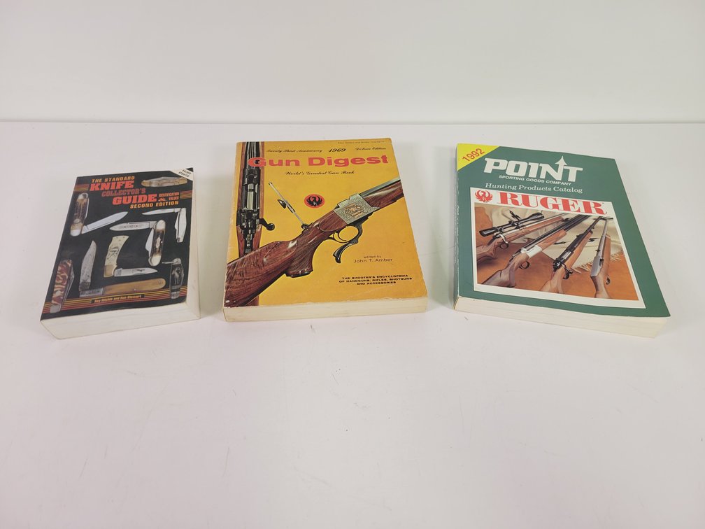 (3) Vintage Gun/Knife Books