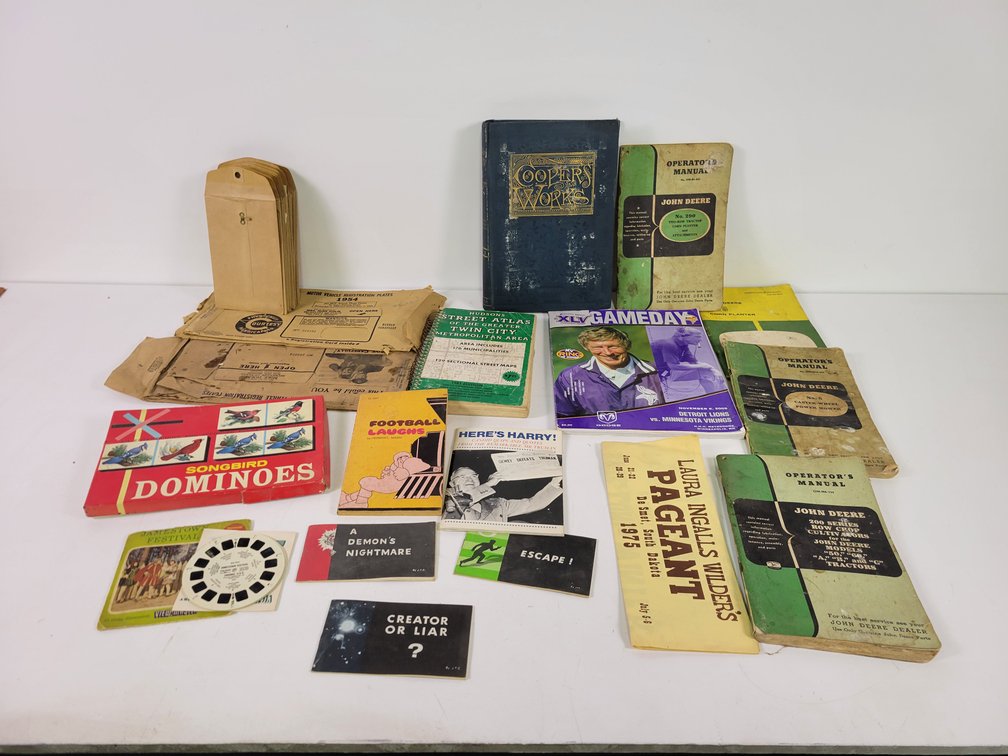 John Deere Operator's Manuals, Joke Book, Envelopes and More