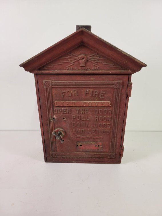 Antique Cast Iron Fire Alarm Box