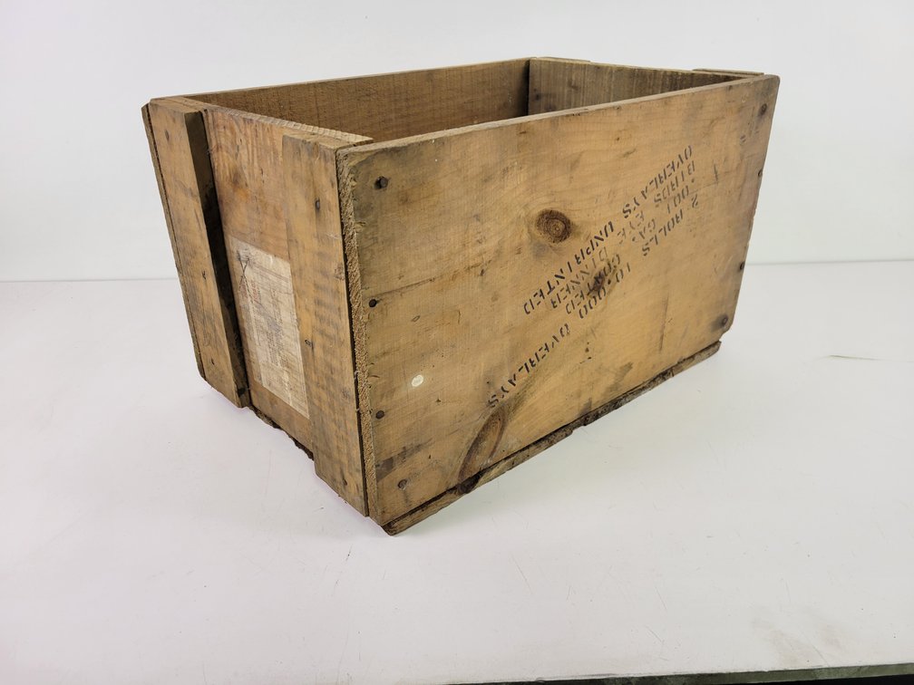 Wood "Birds Eye" Shipping Crate