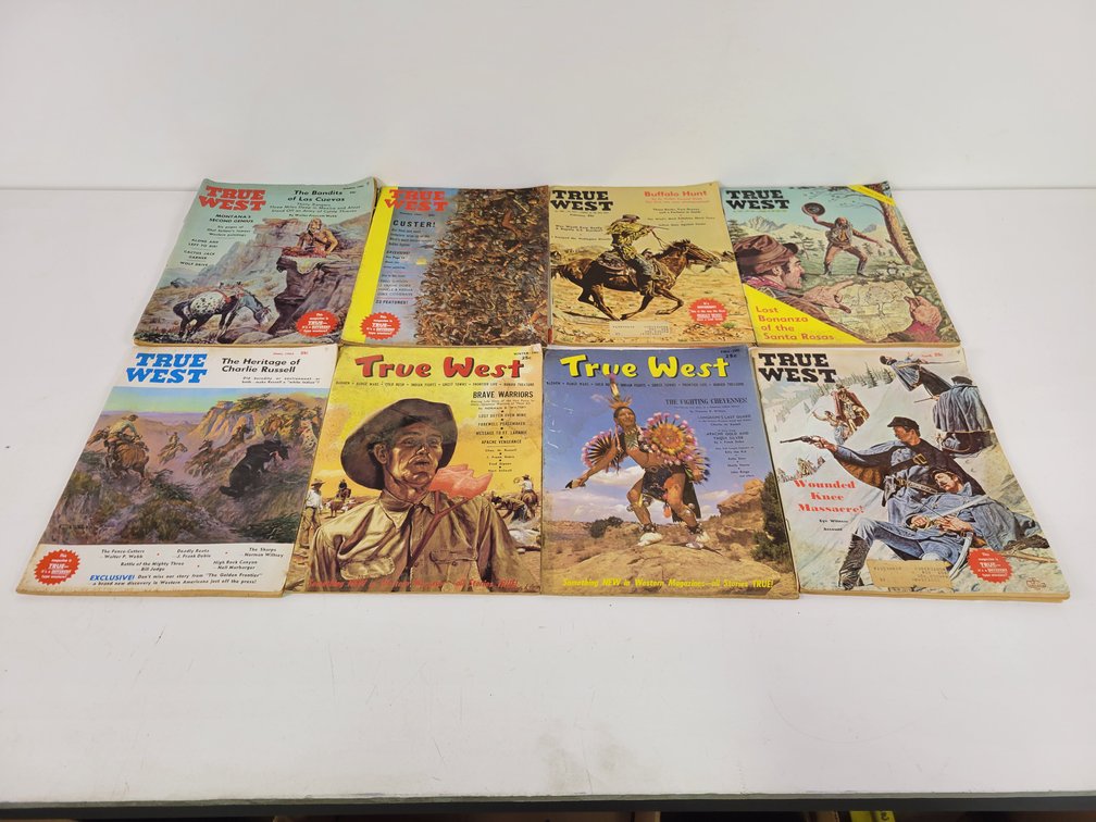 (8) 1950/60s "TRUE WEST" Magazines