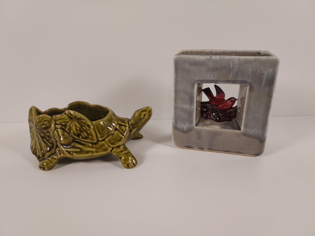 McCoy Turtle Planter and Aracature Vase