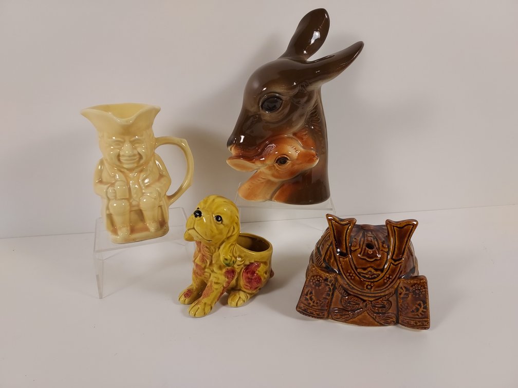 Royal Copley Doe and Fawn Statue, Planters, and More