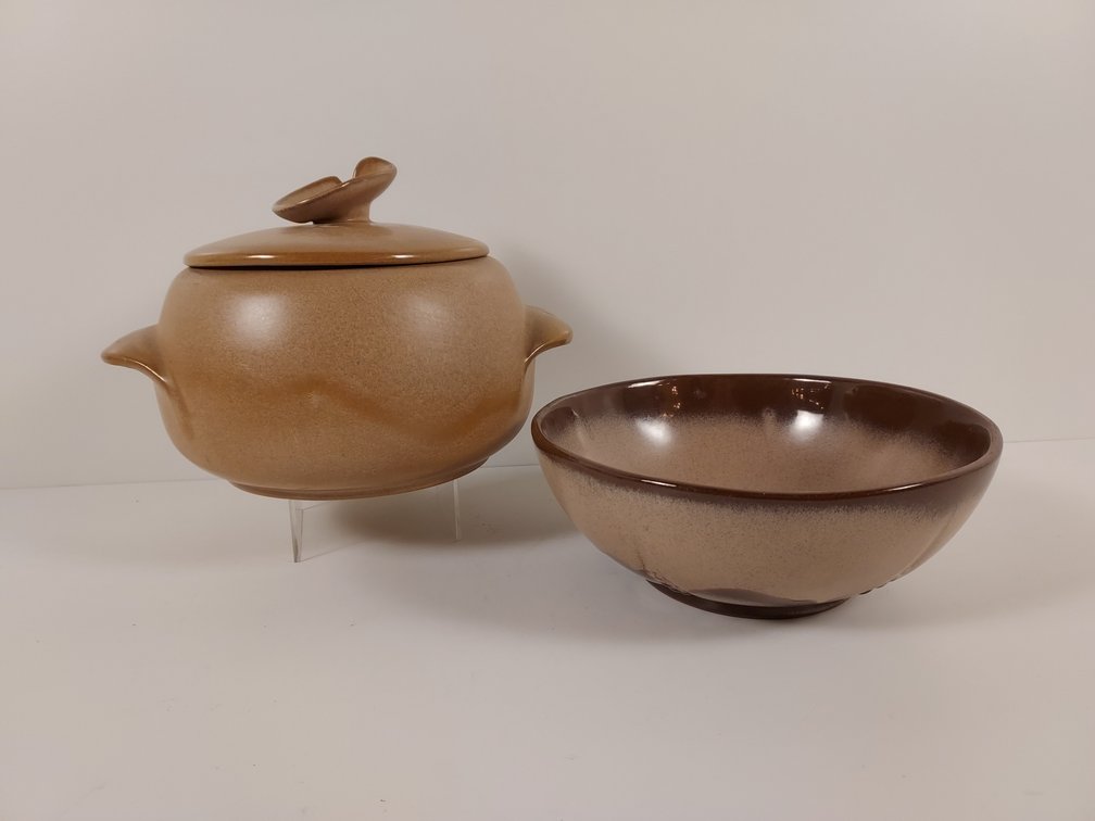 Frankoma Bean Pot & Serving Bowl