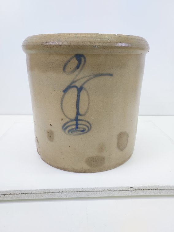 2 Gallon Double P Salt Glazed Crock - Minnesota Stoneware Co.