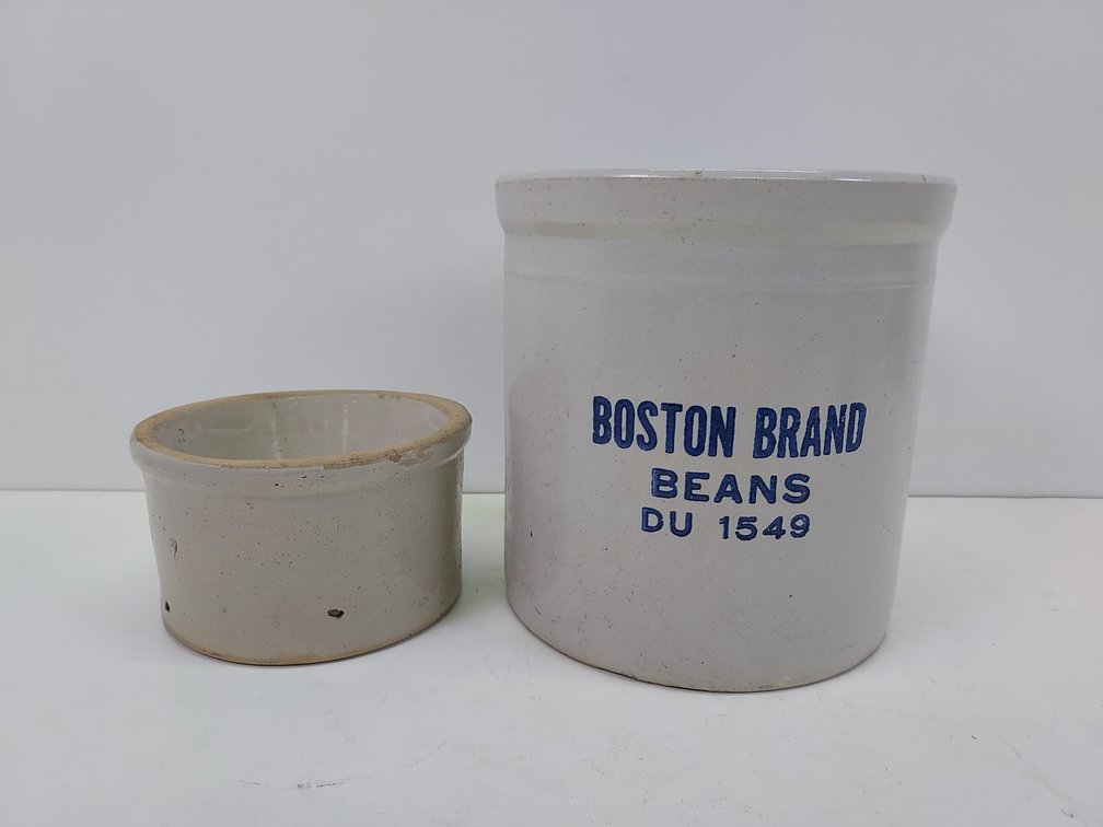1 Gallon Boston Baked Beans Crock with Feed Dish