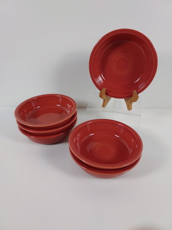 Set of 6 Paprika FiestaWare Coupe Bowls