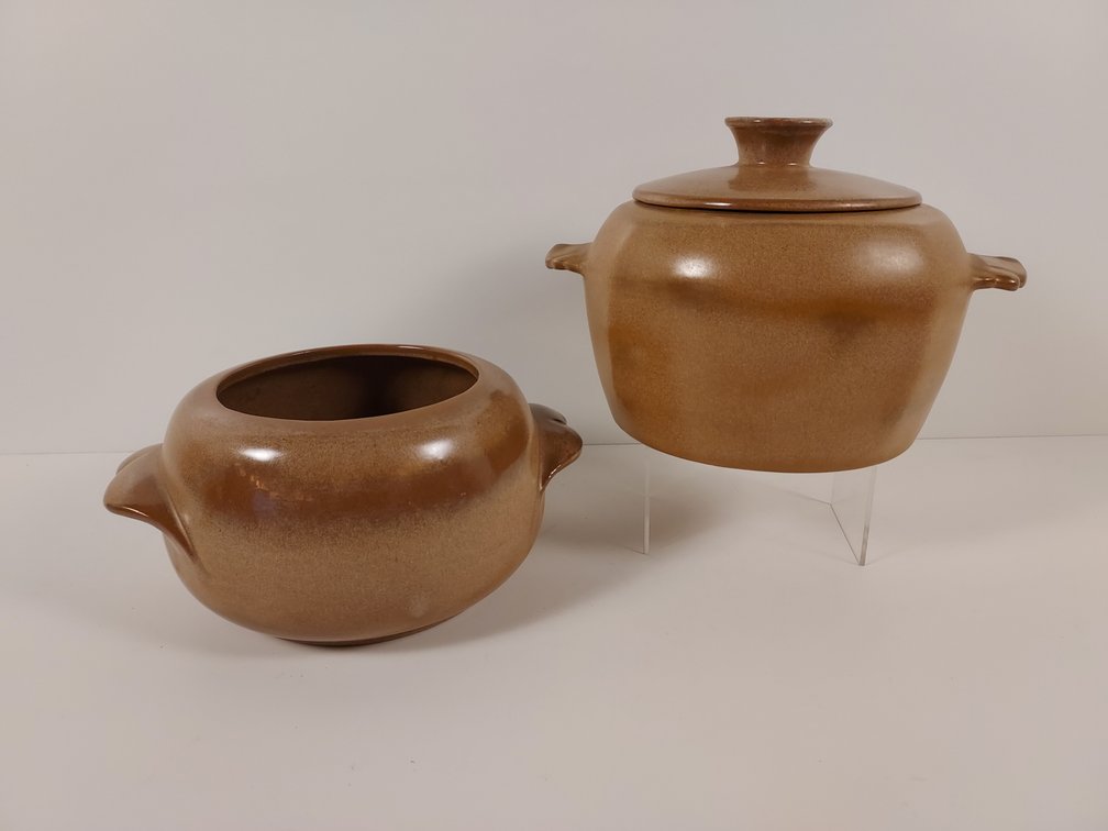 2 Frankoma Bean Pots - Vintage