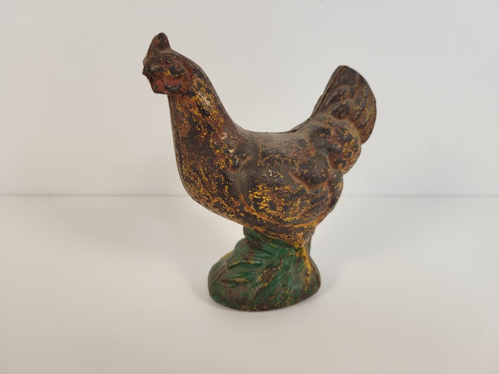 Vintage Cast Iron "Rooster" Coin Bank
