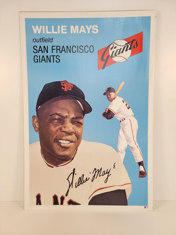 1990 Willie Mays Paperboard Poster
