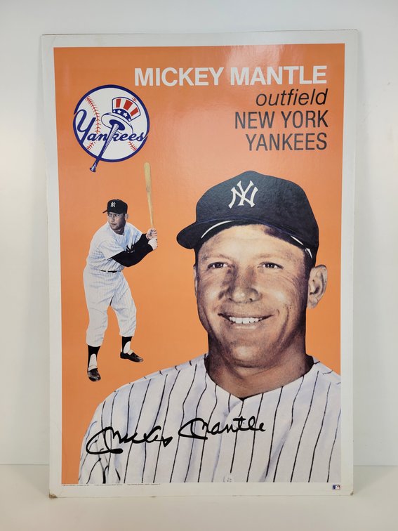 1990 Mickey Mantle Paperboard Poster