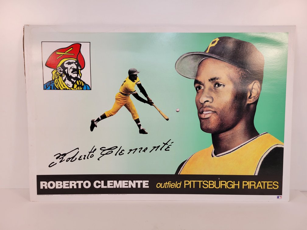 1990 Roberto Clemente Paperboard Poster