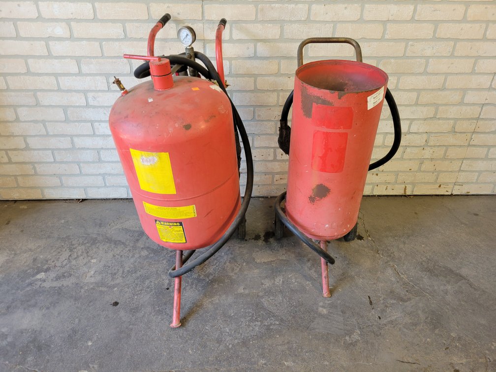 (2) Sand Blasting Pots
