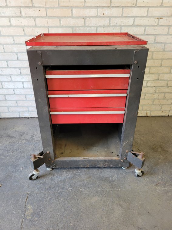 3-Drawer Rolling Tool Chest/Work Table