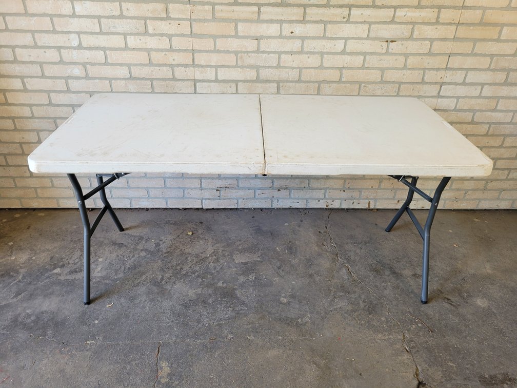 5' Lifetime Plastic Folding Table