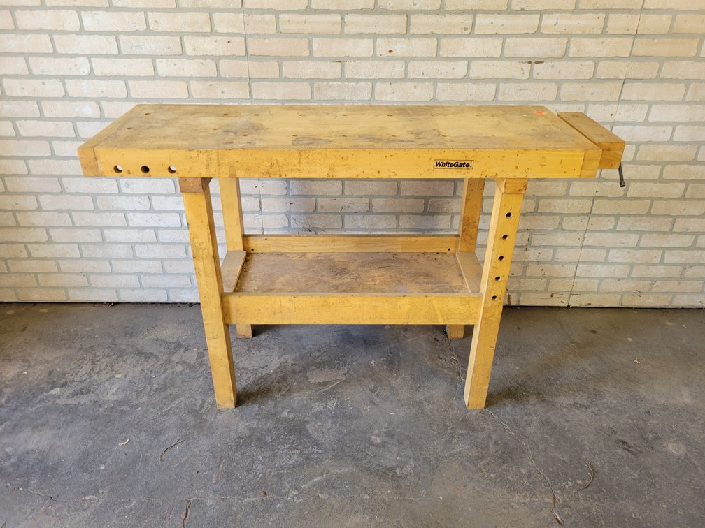WhiteGate Wood Workbench with End Vise