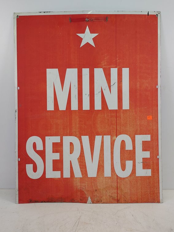 "Mini Service" Aluminum Sign