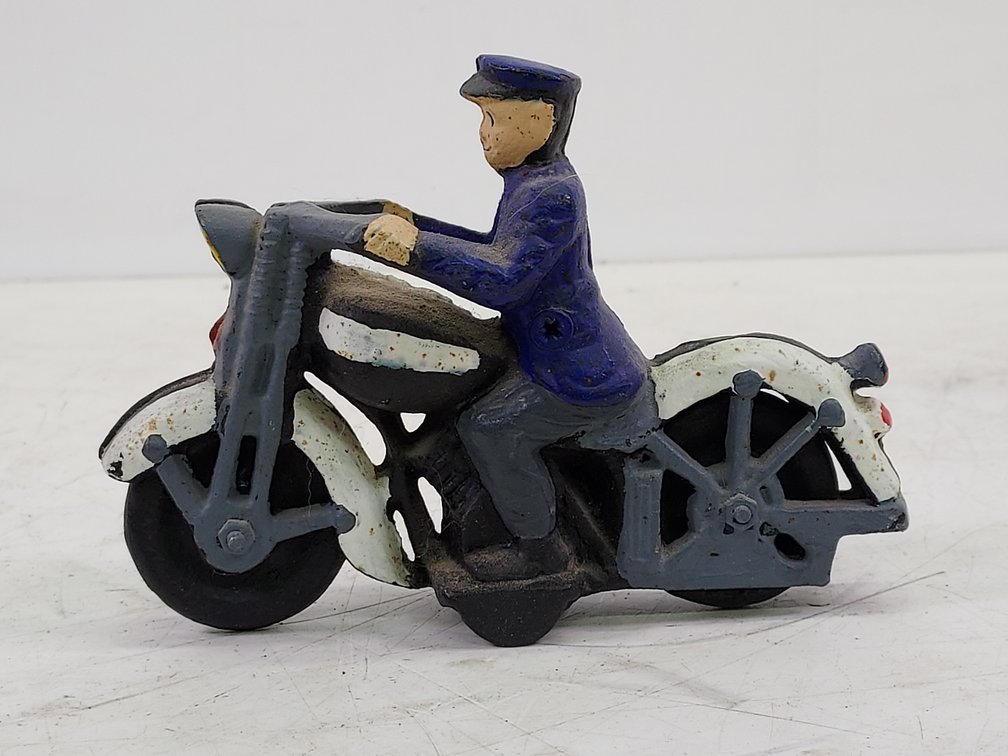 Cast Iron Motorcycle Cop