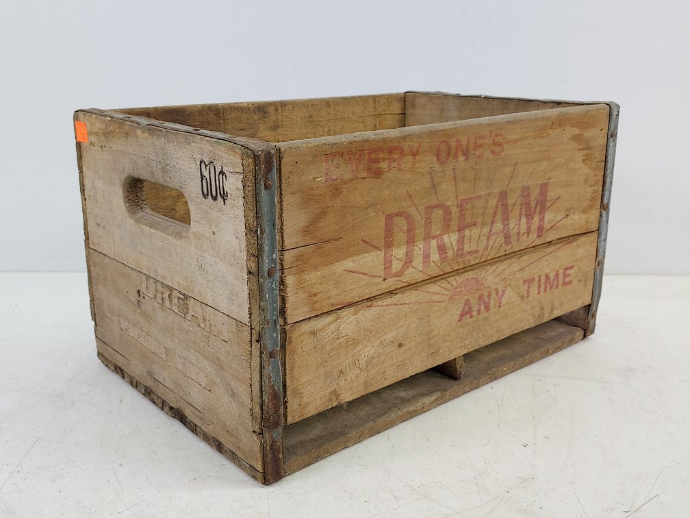 Vintage "Dream" Wood Crate