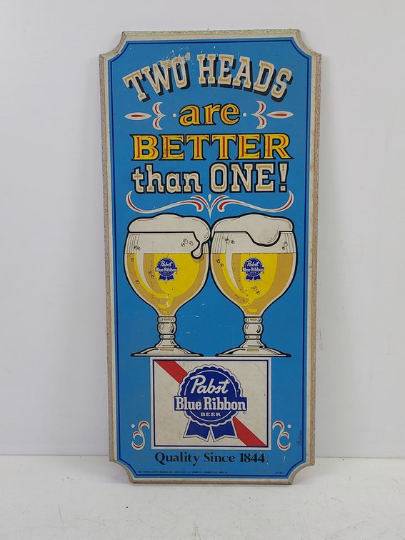 Pabst Blue Ribbon Pressed Wood Wall Hanging