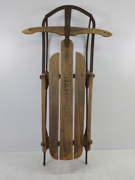 Vintage "Champion" Steerable Wood Sled