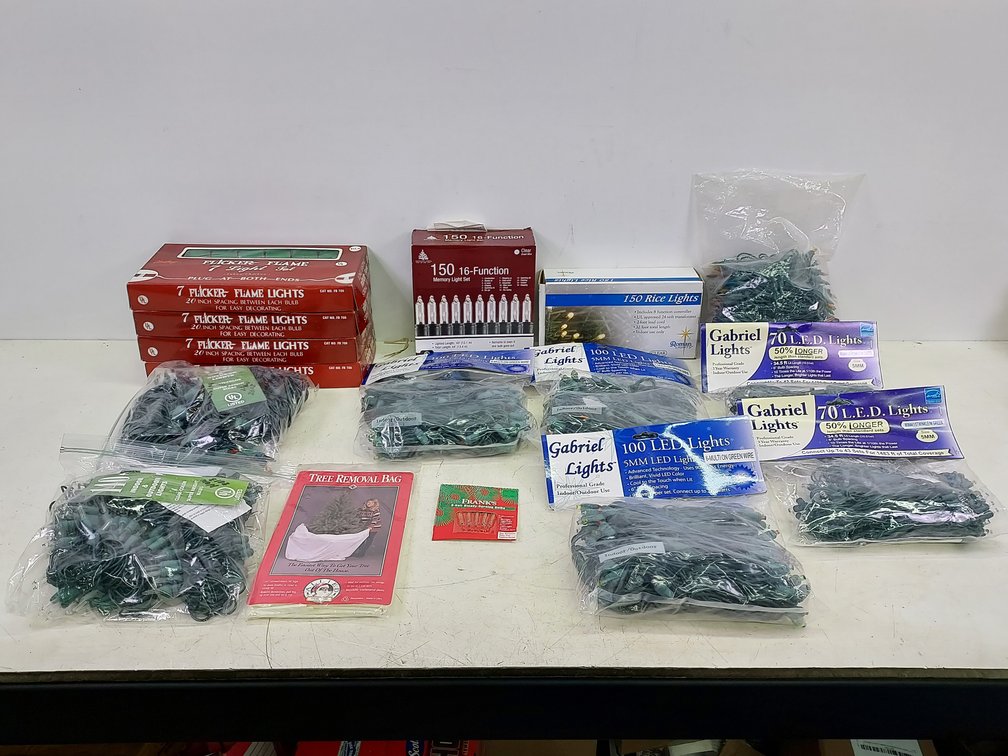 Large Lot of Various Christmas Lights