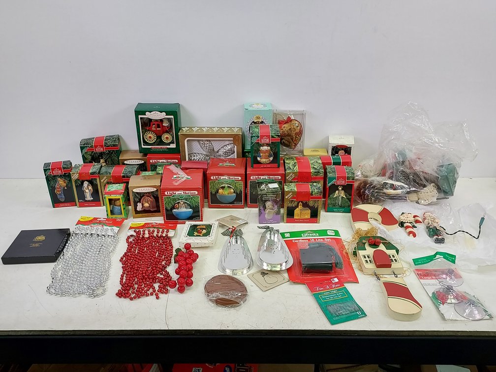 Lot of Christmas Ornaments & More