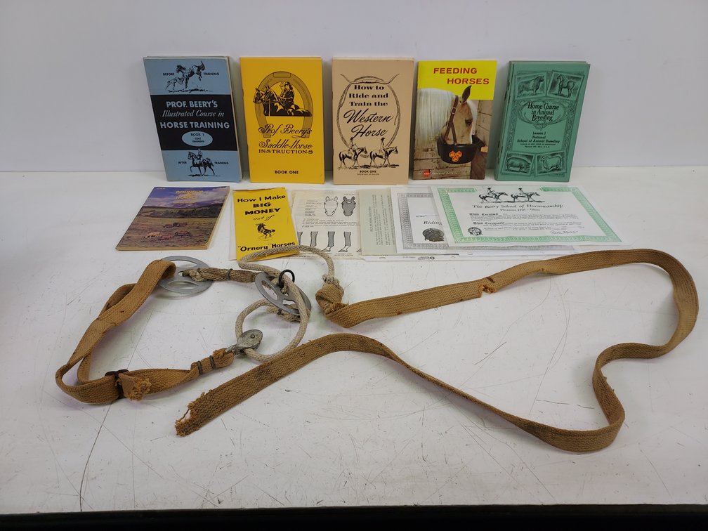 Vintage Professor Beery's Horse Training Bridle & More