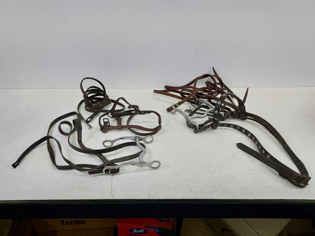 (2) Vintage Leather Horse Bridles