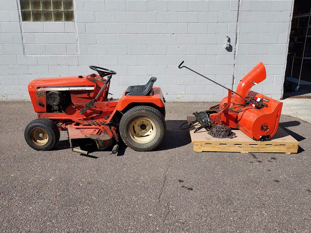 1978 Allis-Chalmers 716 Tractor, Mower & Snowblower