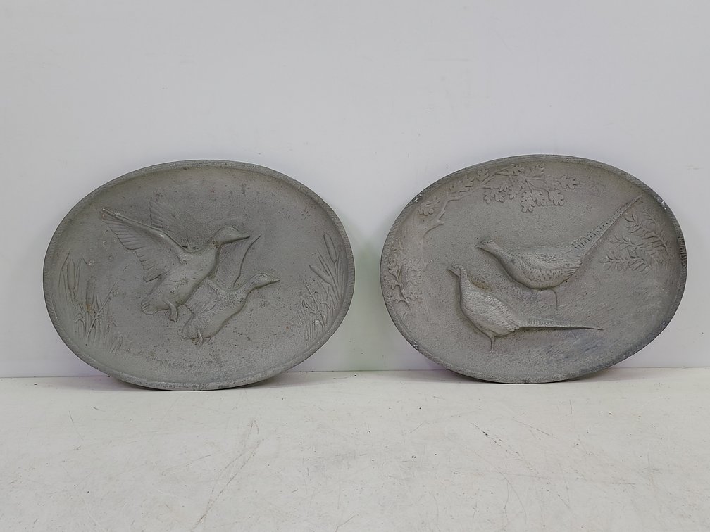 Dotson Co. Cast Aluminum Duck & Pheasant Platters