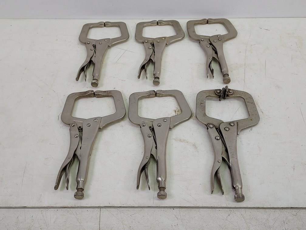 (6) Locking C-Clamp Pliers