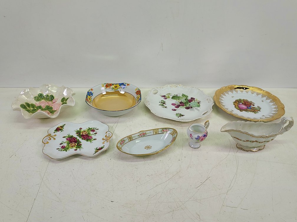 (8) Various Porcelain Dishes & More