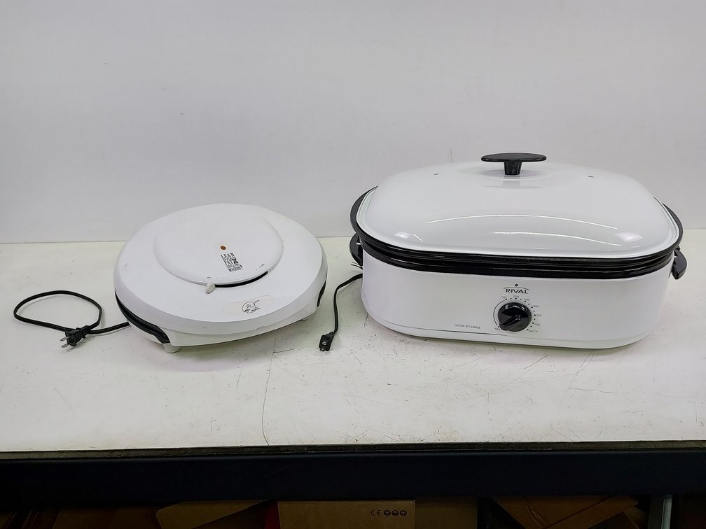 Rival Electric Roaster Oven & George Foreman Grill