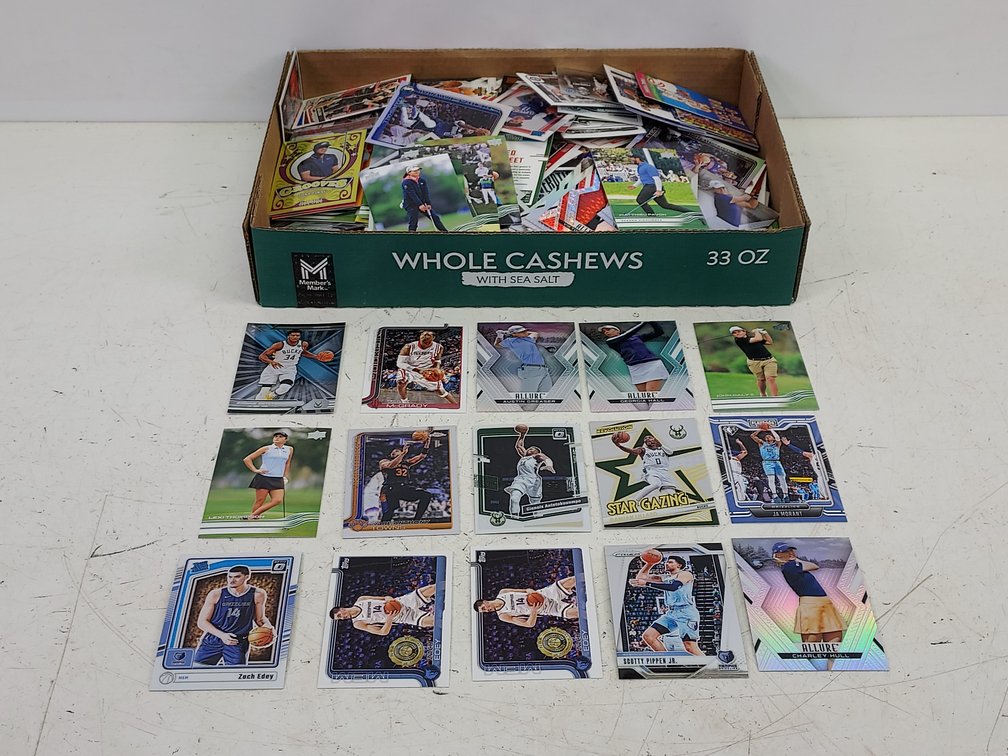 Box of Various Basketball & Golf Cards