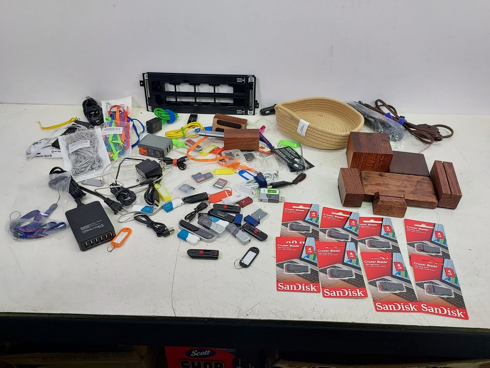 Lot of USB Flash Drives & More