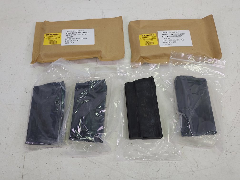 (6) M-14 Steel 20-Round Rifle Magazines