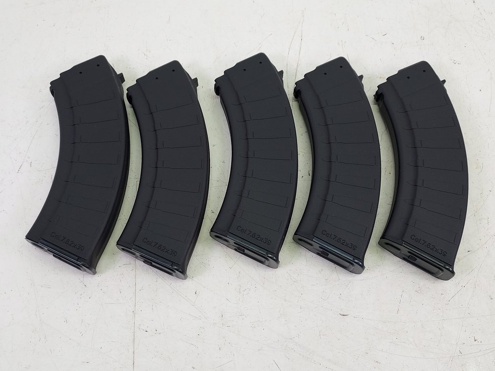 (5) AK-47 Bulgaria Synthetic 30-Round Magazines