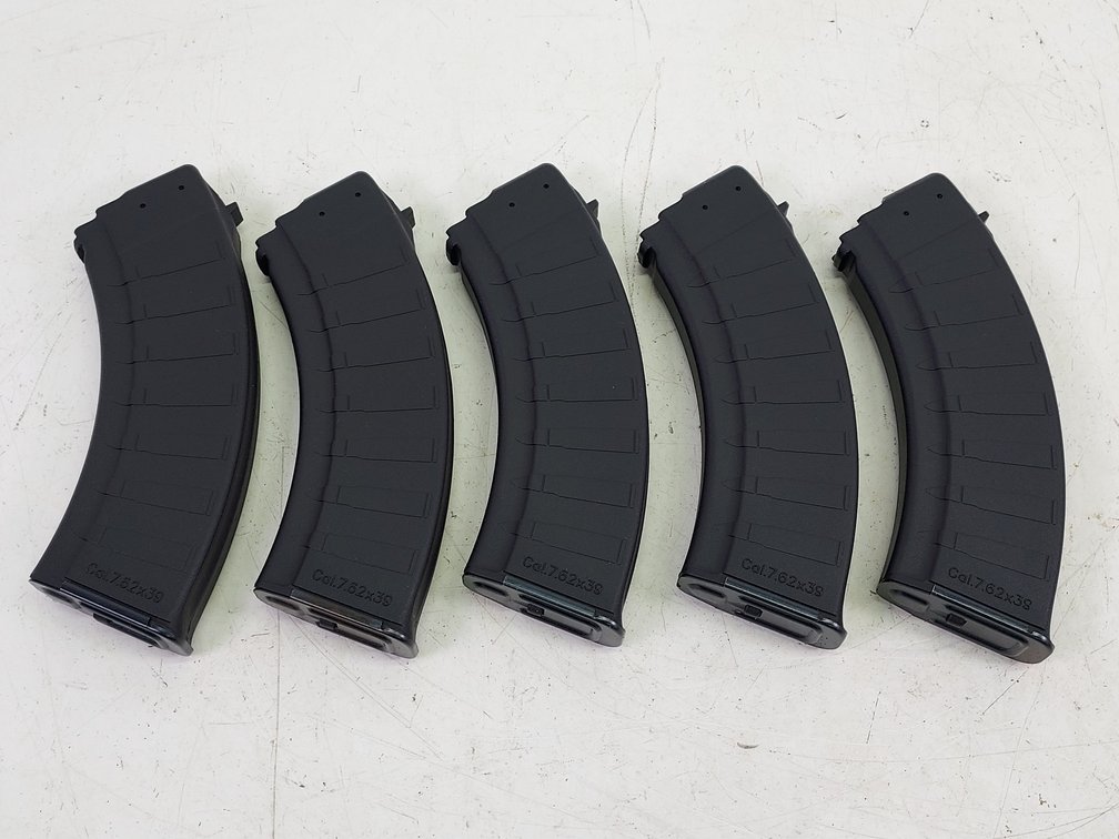 (5) AK-47 Bulgaria Synthetic 30-Round Magazines