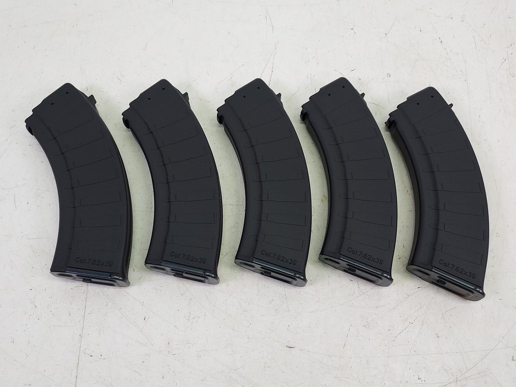 (5) AK-47 Bulgaria Synthetic 30-Round Magazines