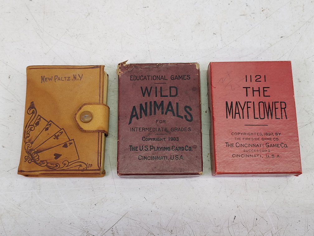(3) Vintage Sets of Playing & Educational Cards