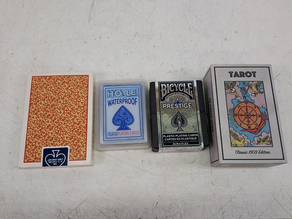 (4) Various Playing & Tarot Cards