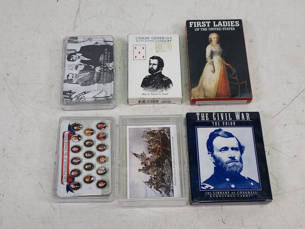 (5) Various Political Playing & Educational Cards