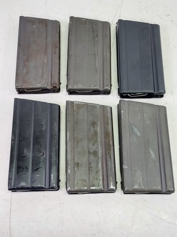 (6) Steyr 20-Round Steel Metric FAL Magazines