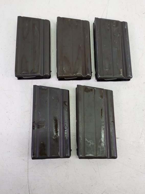 (5) Steyr 20-Round Steel Metric FAL Magazines