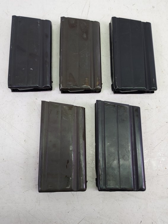 (5) Steyr 20-Round Steel Metric FAL Magazines